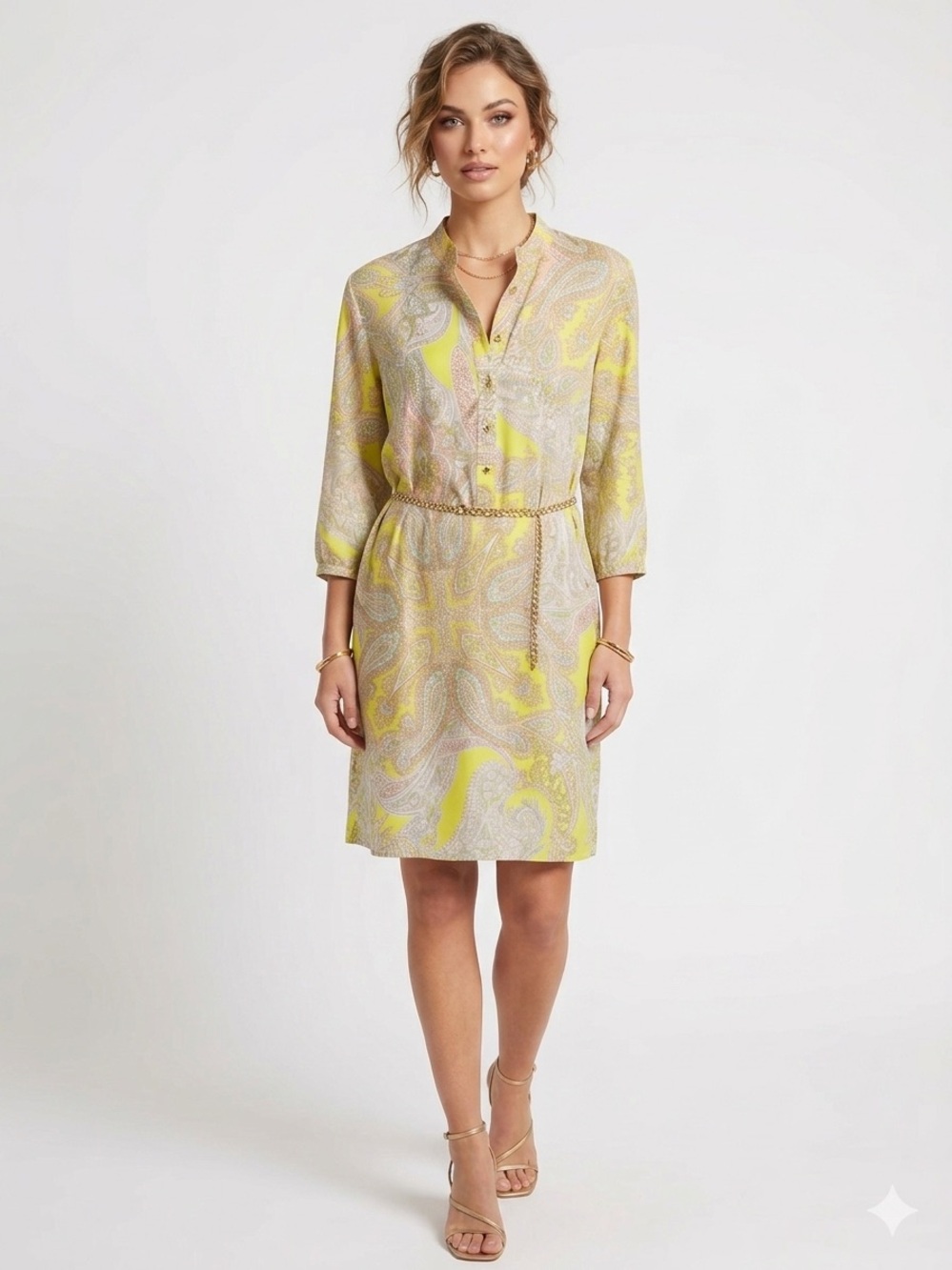 Antonio Melani Paisley Print Shirt Dress Size 10